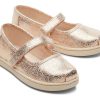 TOMS | Tiny Mary Jane Toddler Shoe Gold Foil