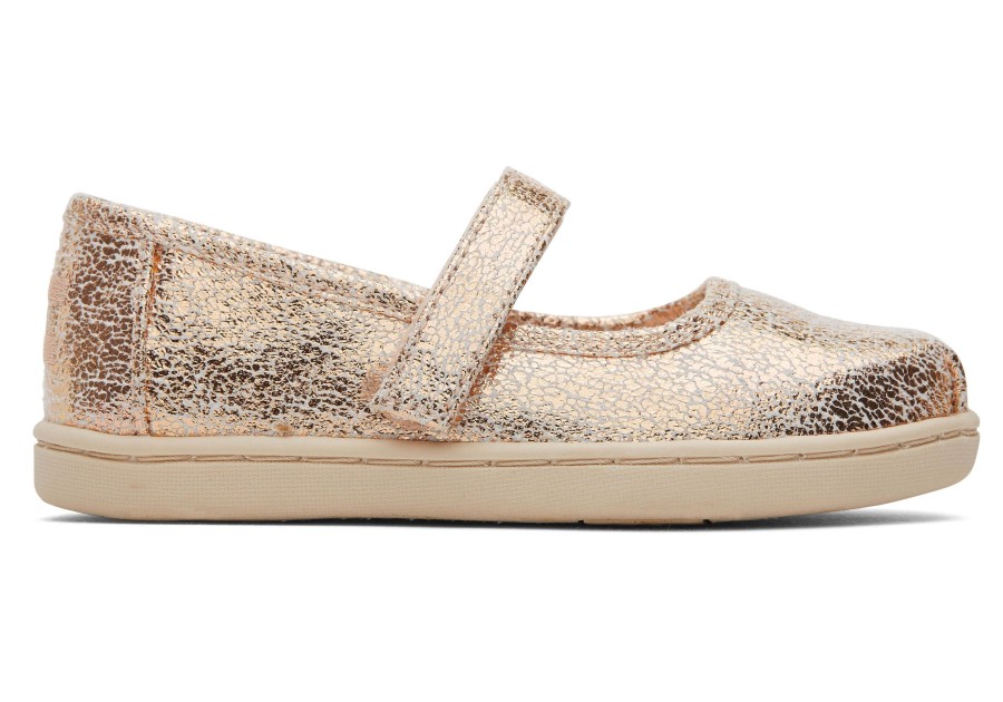 TOMS | Tiny Mary Jane Toddler Shoe Gold Foil