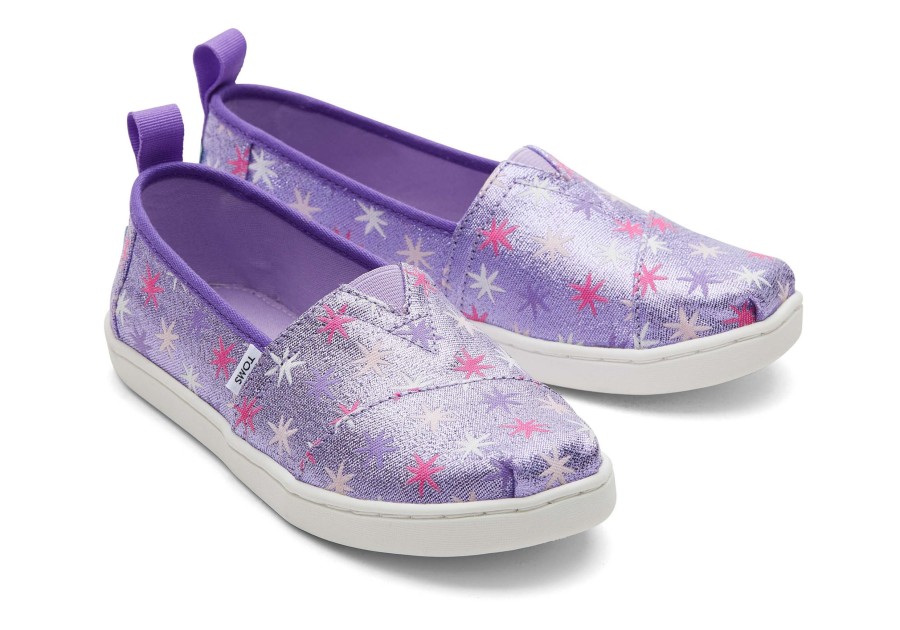 TOMS | Youth Alpargata Purple Stars Kids Shoe Orchid