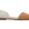 TOMS Flats | Jutti D'Orsay Tan Suede Leather Flat Natural Brown