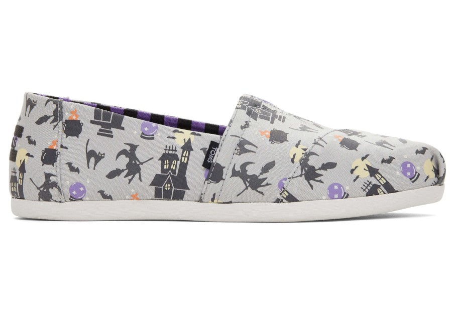 TOMS Alpargatas | Alpargata Glow In The Dark Witches And Cats Grey Glow