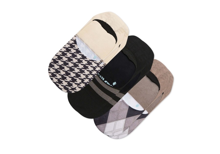 TOMS Socks | Preppy Plaid No Show Socks 3-Pack Multi Preppy Print