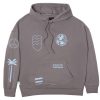 TOMS Sweatshirts | Multi Graphic Fleece Hoodie Grey