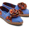 TOMS Espadrilles | Alpargata Frida Kahlo Leather Wrap Ultramarine Blue