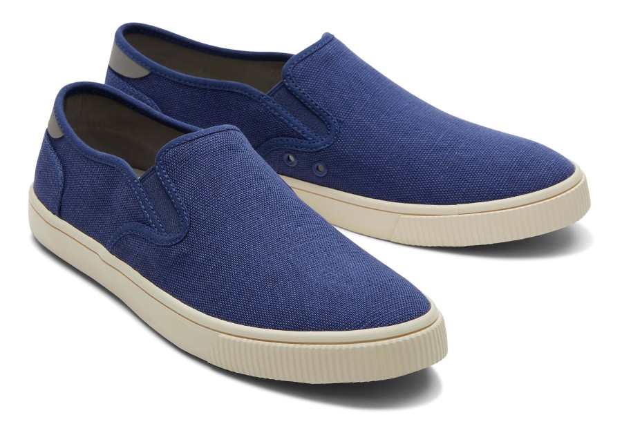 TOMS Sneakers | Baja Heritage Canvas Slip On Sneaker Moonlight Blue