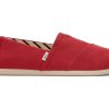 TOMS Alpargatas | Alpargata Recycled Cotton Canvas Red