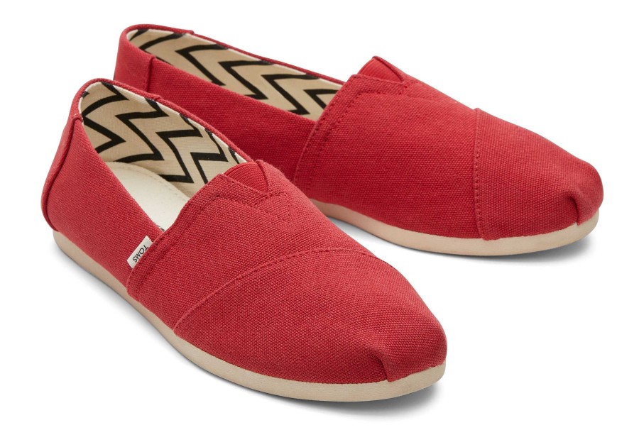 TOMS Alpargatas | Alpargata Recycled Cotton Canvas Red