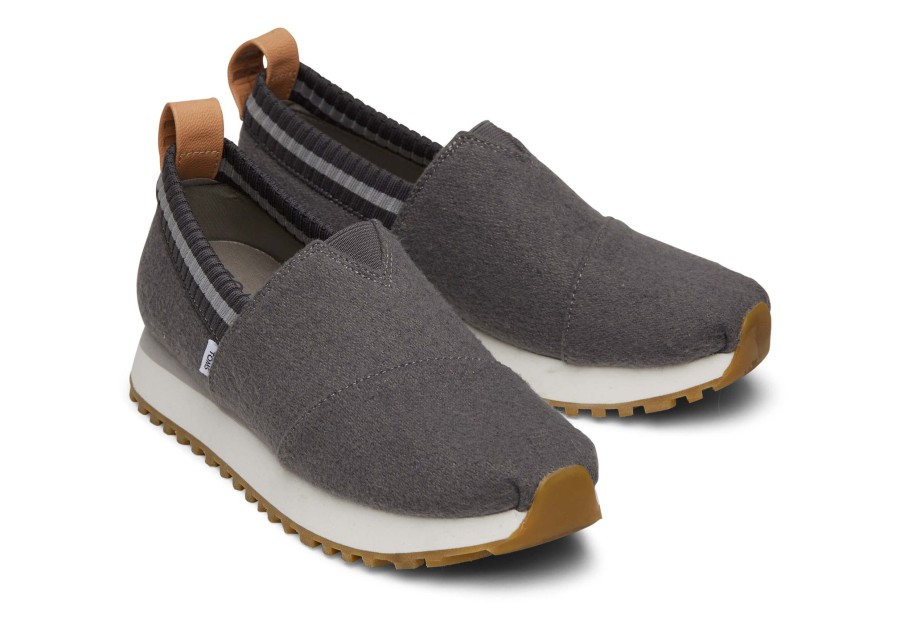 TOMS Sneakers | Resident 2.0 Grey Felt Sneaker|Resident 2.0 Grey Felt Sneaker Forged Iron