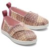 TOMS | Tiny Alpargata Plaid Tweed Toddler Shoe Pink Quartz