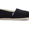 TOMS Slip Ons | Alpargata Texture Black Diamond