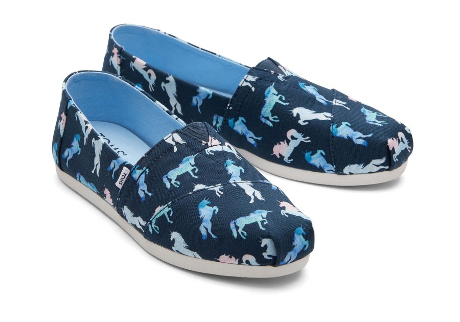 TOMS Alpargatas | Alpargata Blue Ombre Unicorns Dark Indigo