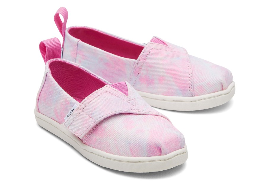 TOMS | Tiny Alpargata Multi Tie Dye Twill Pink Tie Dye