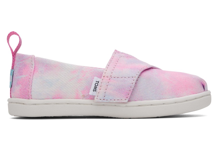 TOMS | Tiny Alpargata Multi Tie Dye Twill Pink Tie Dye