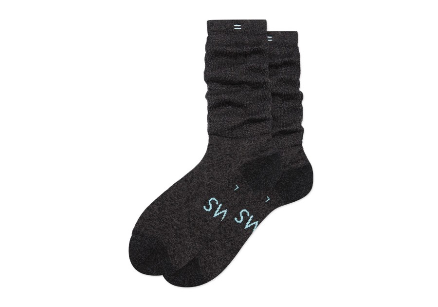 TOMS Socks | Slouchy Quarter Crew Socks Black