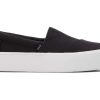 TOMS Sneakers | Fenix Platform Slip On Sneaker Black Canvas